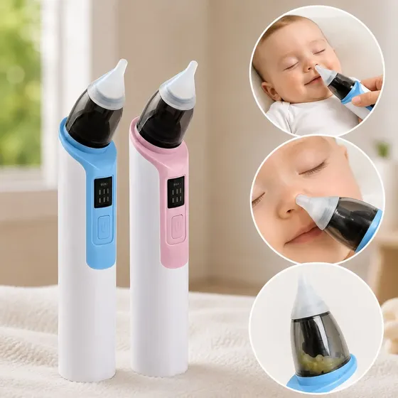 Sugador Aspirador Nasal Bebê Usb Limpeza Nariz Infantil
