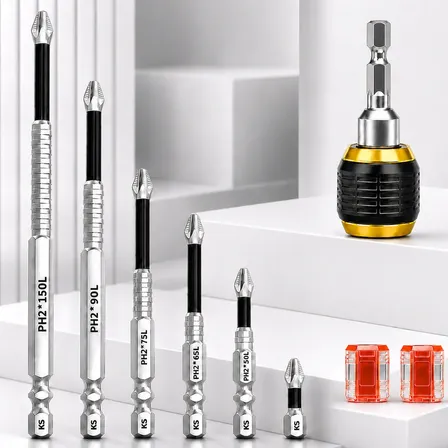 Kit 6 Ponta Bits Magnéticas K5 Ph2 Parafusadeira