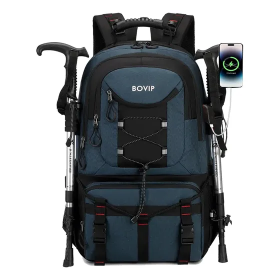 Mochila Trekking 40l Usb Impermeável Trilha Camp Viagem