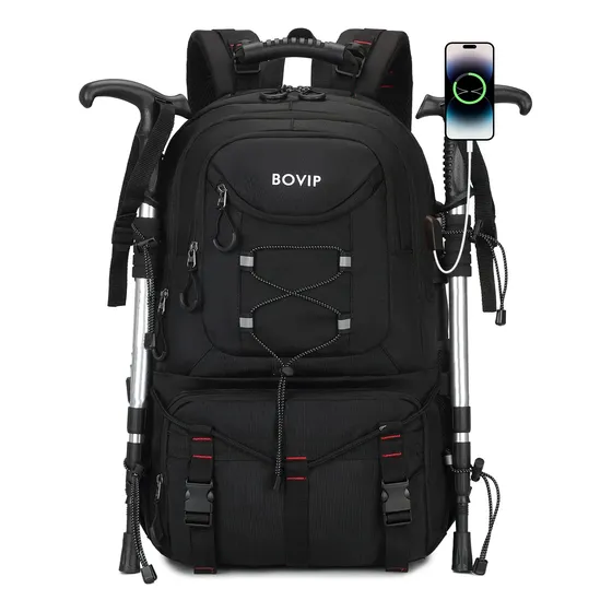 Mochila Trekking 40l Usb Impermeável Trilha Camp Viagem