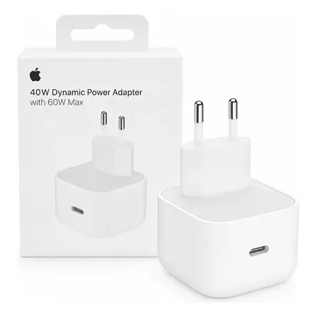 Fonte Carregador Turbo 40w 60w Usb-c Para Iphone Macbook