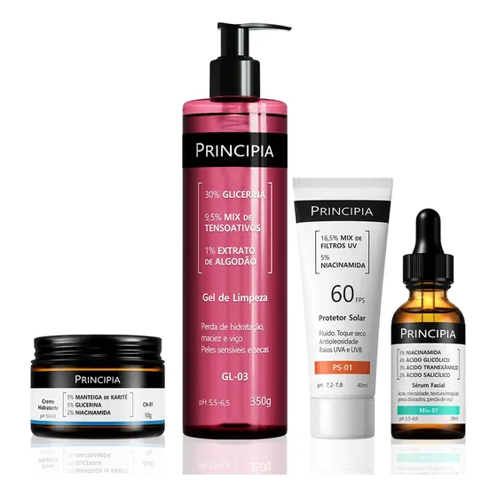 Principia Kit Antiacne Mix-01 + Gl-03 + Ch-01 + Ps Fps 60