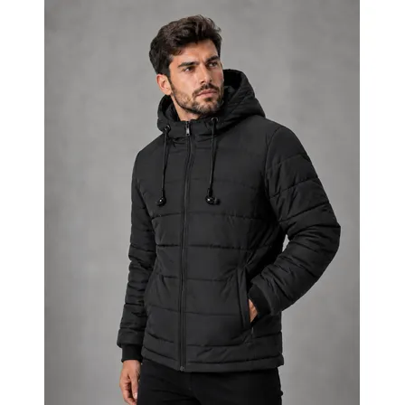 Jaqueta Bobojaco Masculina Com Fones Casaco Forrado Inverno