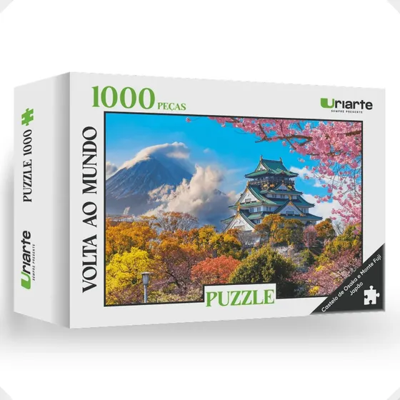Quebra Cabeça 1000 Peças Japão Paisagem 70x48cm Uriarte
