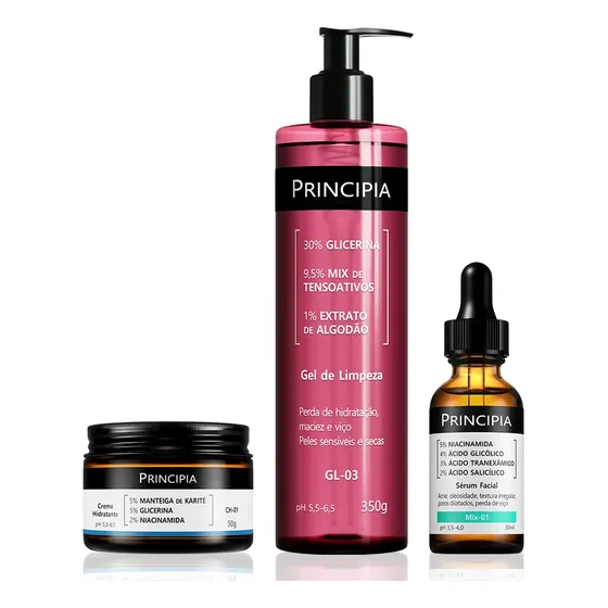 Principia Kit Antiacne Mix-01 + Gl-03 + Ch-01
