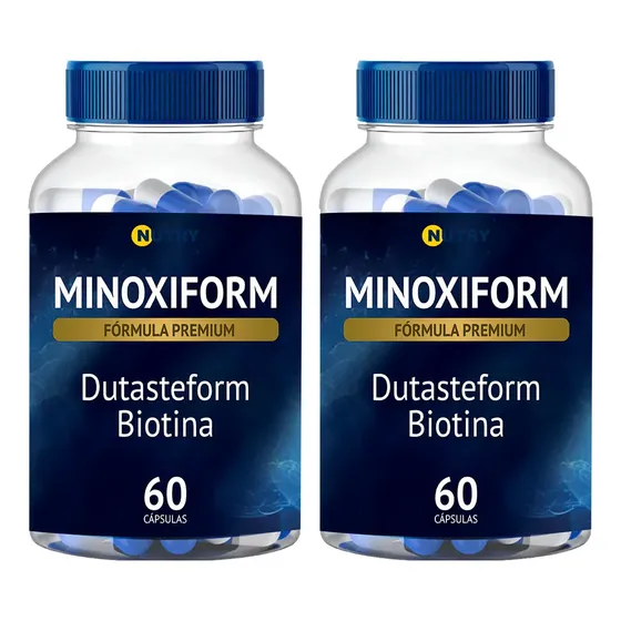 2 Minoxiform 5 Mg Dutasteform 0,5mg Biotina 10mg 120 Caps