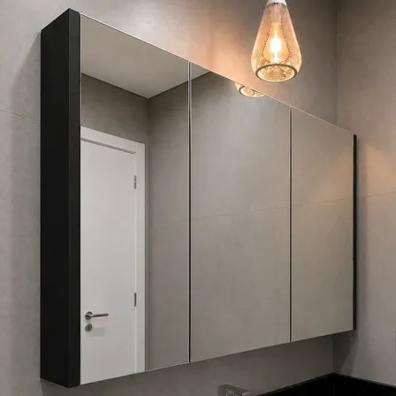 Armário Aéreo Banheiro 90x80cm Com Espelho 100% Mdf Montado