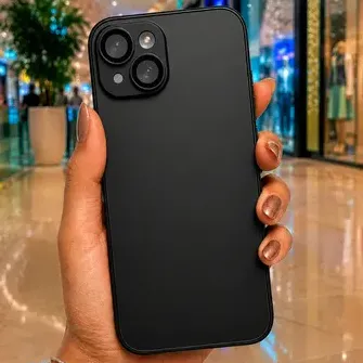 Capinha Glass Inducao Compatível Com Iphone Luxo Vidro Preta