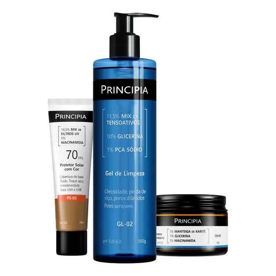 Principia Kit Protetor Cor 5.0 + Limpeza Suave + Hidrata
