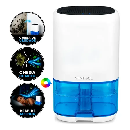 Desumidificador Ar Ventisol 1l Bivolt Antimofo Compacto