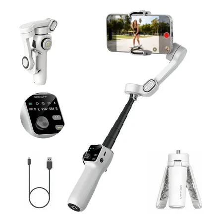 Estabilizador Celular Gimbal Com Tripé 3 Eixos Tripé Câmera