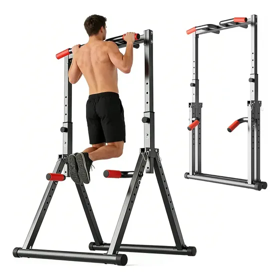 Barra Fitness 4 Em 1 Ajustável E Dobrável, 600kg Para Casa