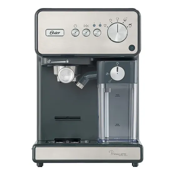 Cafeteira Espresso Oster Primalatte Inox Para Cápsula, Pó E