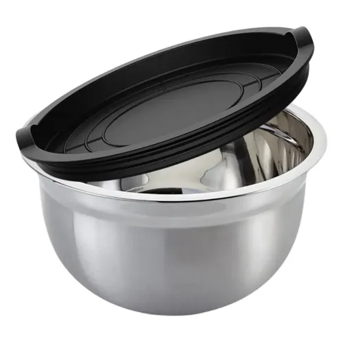 Tigela Bowl 7 Litros Cambuca Aço Inox Com Tampa Reforçada