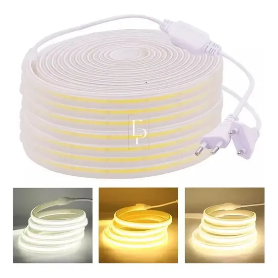3m Mangueira Fita Led Cob 320 Leds Super Brilho + Conector