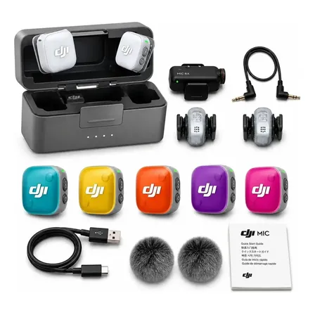 Microfone Dji Mic Mini 2 Lançamento Combo 2 Preto