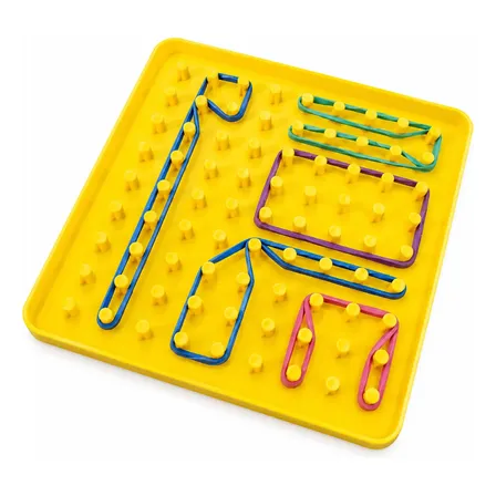 Geoplano Brinquedo Educativo Infantil Com Elásticos
