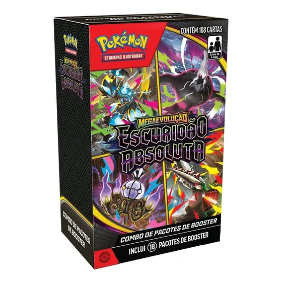 Combo De Pacotes Pokémon Tcg: Escuridão Absoluta 18 Boosters