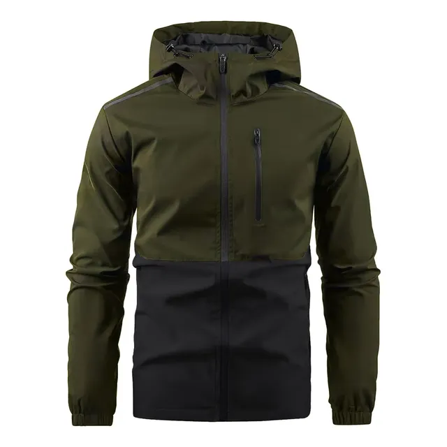 Jaqueta Softshell Masculina Com Capuz Army Green