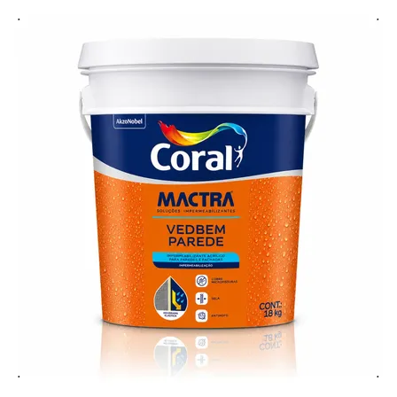 Vedbem Parede 18kg Mactra Branco Impermeabilizante Acrílico