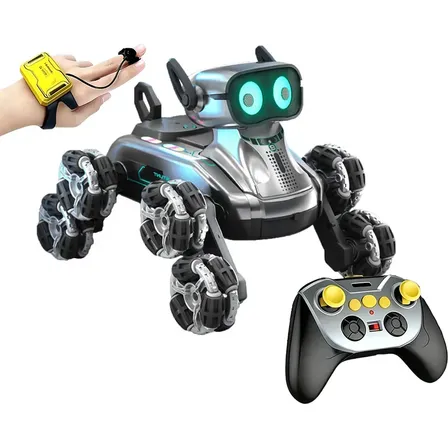 Cachorro Robô Inteligente Controle Remoto Para Brinquedo Nemo Cinza