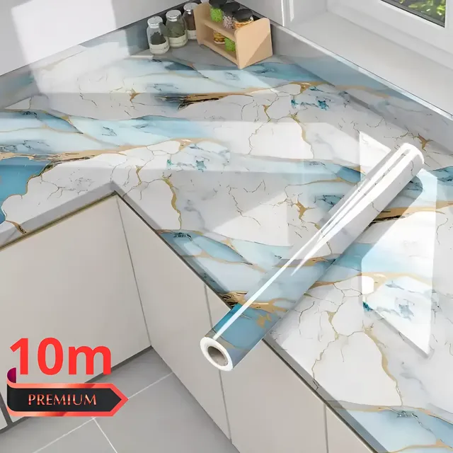 Papel De Parede Madeira Adesivo Ripado 10 Metros Lavável 3d Aqua Serena