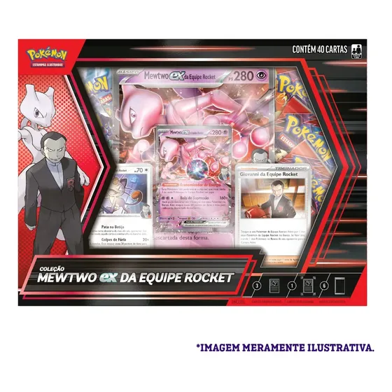 Box Pokémon Copag Mewtwo Ex Com 40 Cartas