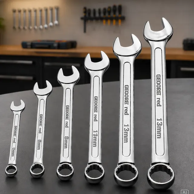 6 Peças Chave Combinada Profissional Aço Especial Cromada