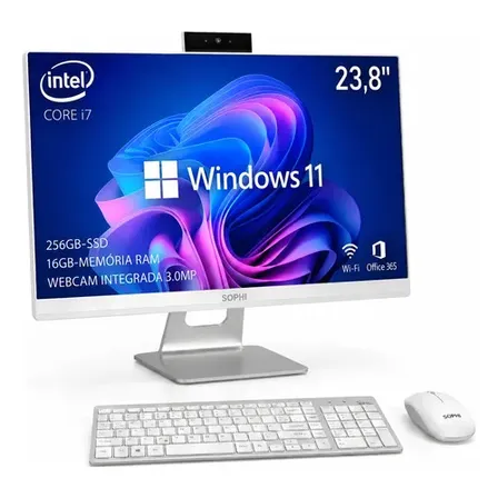 All In One Computador Completo Intel Core I7/16gb Pc 23.8pol