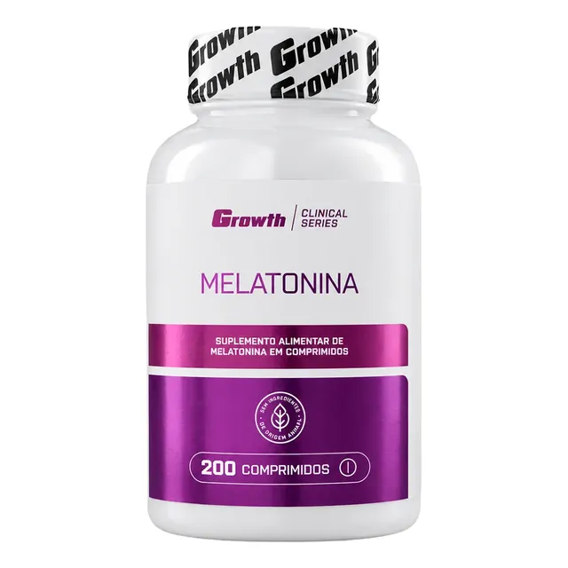 Melatonina (0.21mg) 200 Comprimidos Growth Supplements Sem Sabor