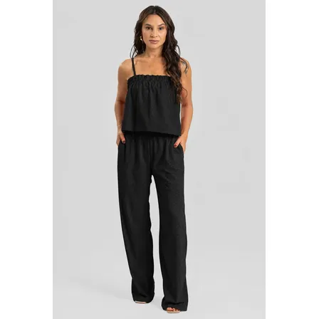 Conjunto Feminino Em Poliéster Textura Laise