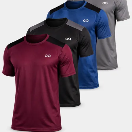 Kit 4 Camisetas Dry Fit Premium Fitness Academia