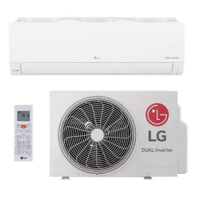 Ar Split 9000 Btus LG Dual Inverter Compact + Ia Frio 220v Branco 220v