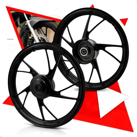 Rodas Cg Titan 150 04-13 Cg Start160 Pé Galinha Preto Tambor Preto