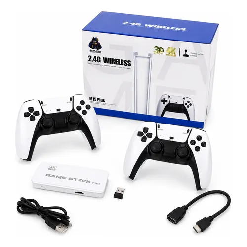 Console Portátil M15 Plus 3d 4k Hdmi 2 Controles Sem Fio