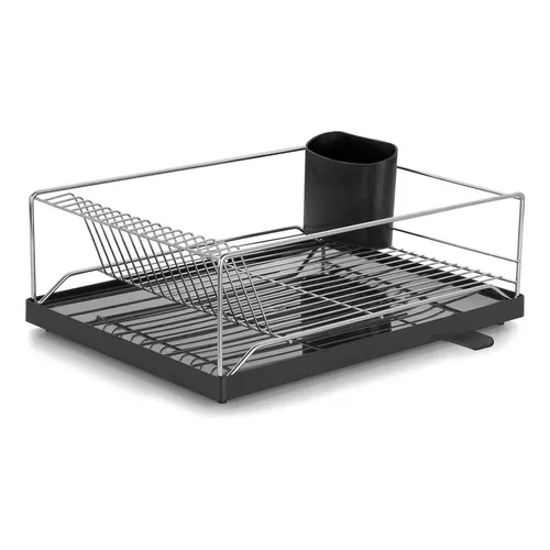 Escorredor De Louças Dry Com Bandeja Preto - Forma