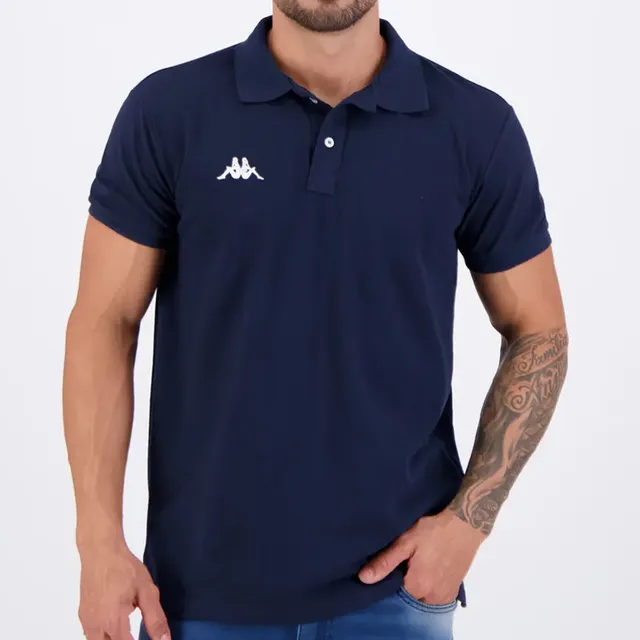 Polo Kappa Marinho Essential Sport Azul-marinho - G