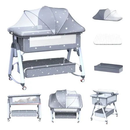 Berço Co-sleeper Multifuncional Portátil Com Mosquiteiro