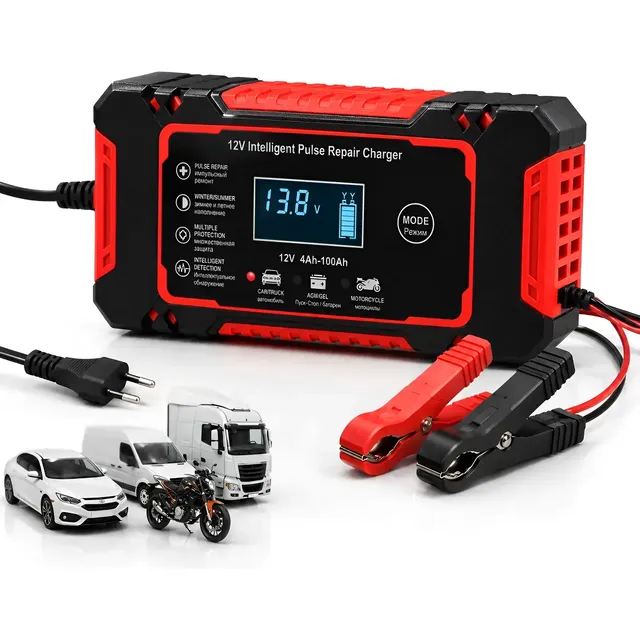 Carregador Inteligente Para Bateria Automotiva 12v 6a Bivolt