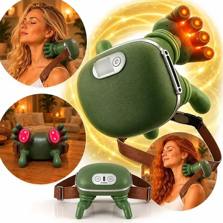 Massageador Pescoço Ombro Maozinha 3d Aquecimento Elétrico 1 127/220v Verde