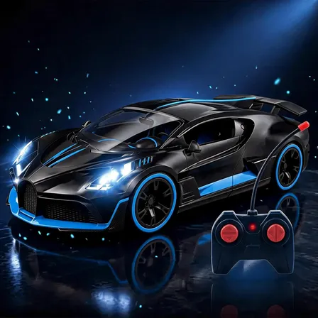Carrinho De Controle Remoto Esportivo Com Luz Led Brinquedo
