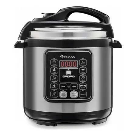 Panela De Pressão Elétrica Digital 6l, Fmaxx, Inox 1000w