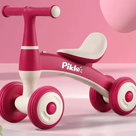 Bicicleta Equilibrio De Balanco Andador Sem Pedal 4 Rodas