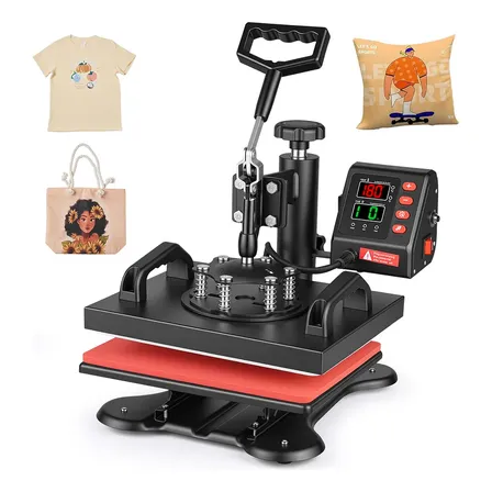 Prensa Térmica Plana Sublimação Transfer Estampa Camiseta220 Preto 220v