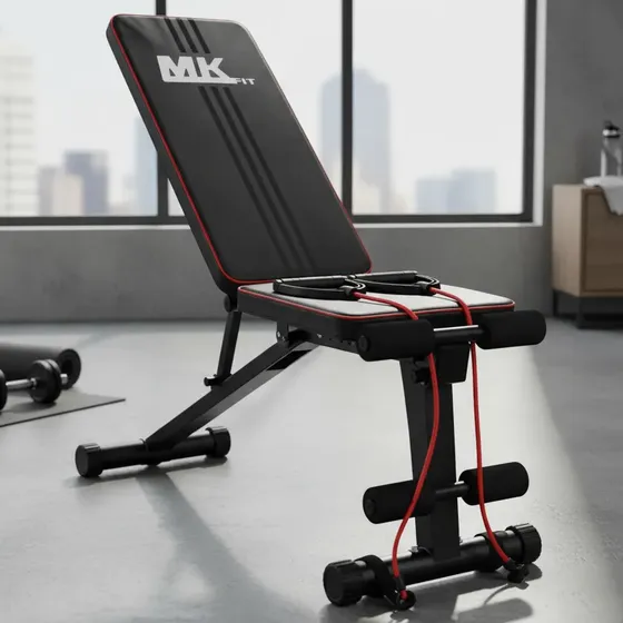 Banco De Musculação Ajustável Mkfit Suporta 300kg 9 Ajustes