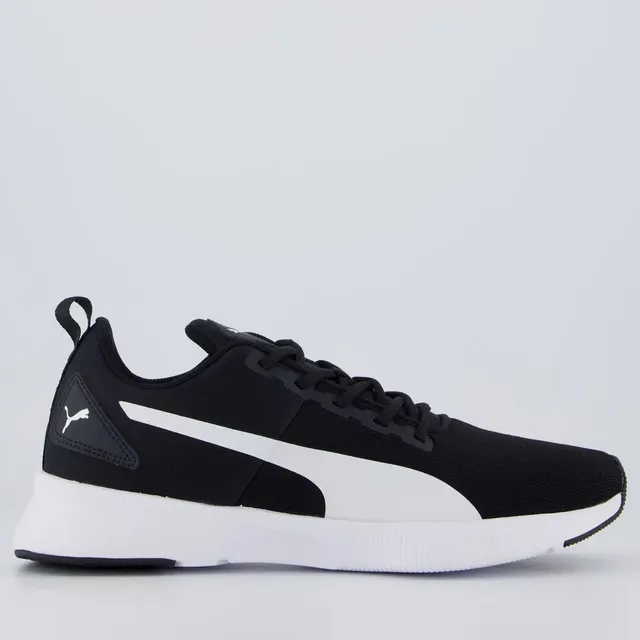 Tenis Puma Preto E Branco Flyer Runner Mesh Bdp