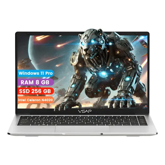 Notebook Celeron 8gb Ram 256 Gb Ssd Ddr4 14in Laptop