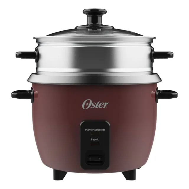 Panela Elétrica De Arroz Oster 1l Antiaderente Bordô 110v