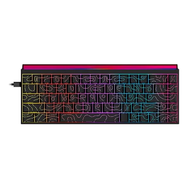 Teclado Mecanico Ajazz Nk68, Rainbow, Switch Vermelho