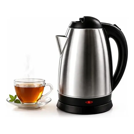 Chaleira Elétrica Inox 1,8l Ferve Água Rápido Café 127v 220v